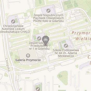 Rowerowe Przymorze na mapie